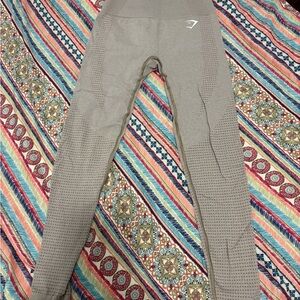 Gymshark Seamless High-Waist Leggings in Taupe Brown